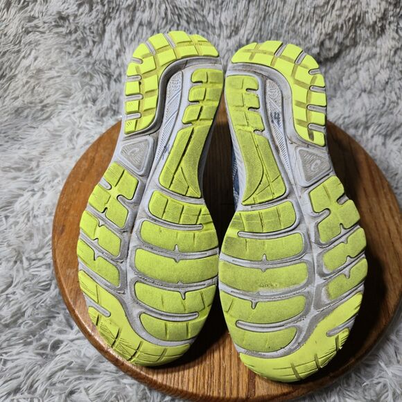Asics Gel-Cumulus 22 Womens Size 9.5 Blue Lime Mesh Casual Lace Up Running Shoes - Picture 4 of 16